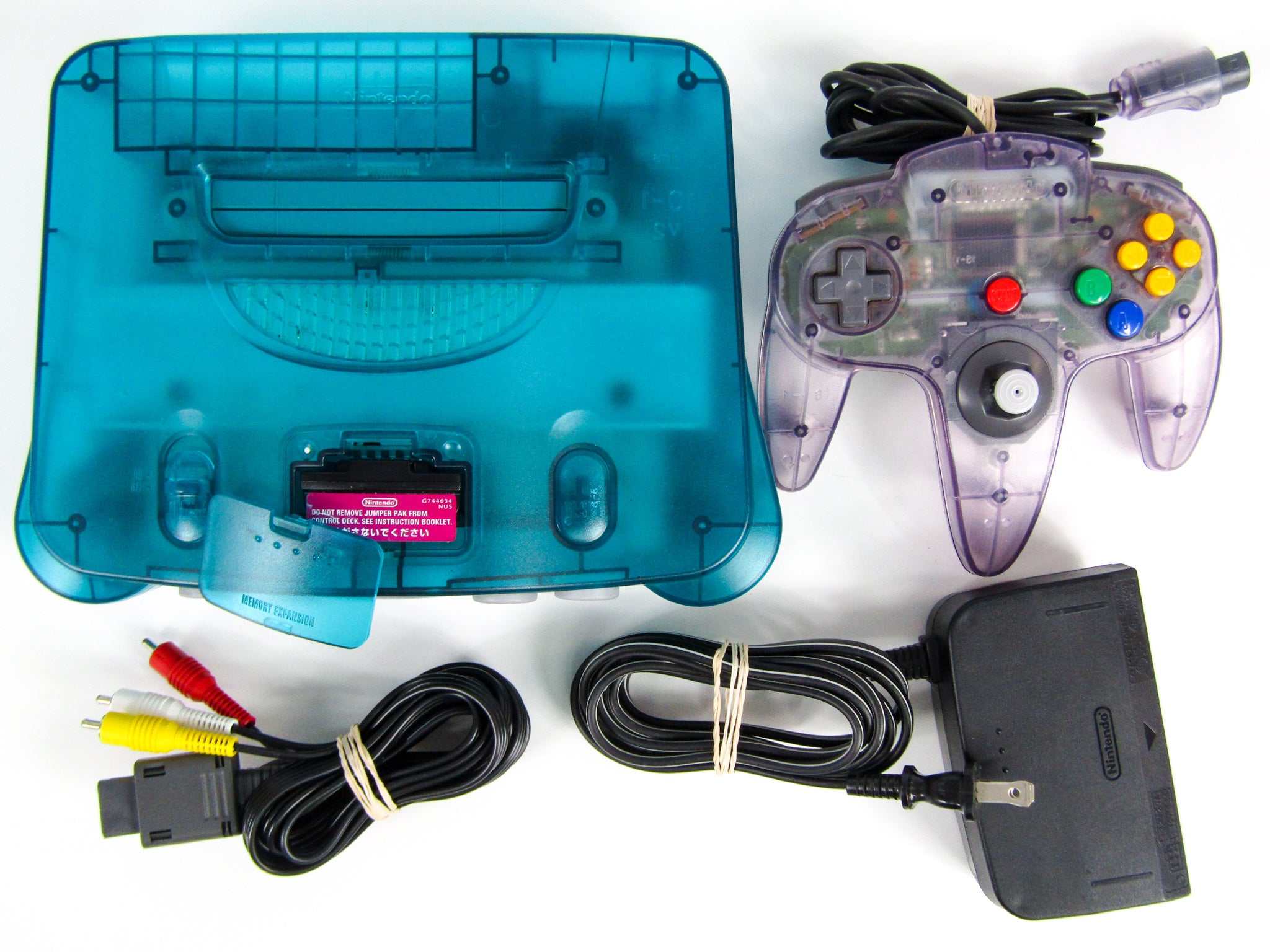 Nintendo 64 System Funtastic Ice Blue with Atomic Purple