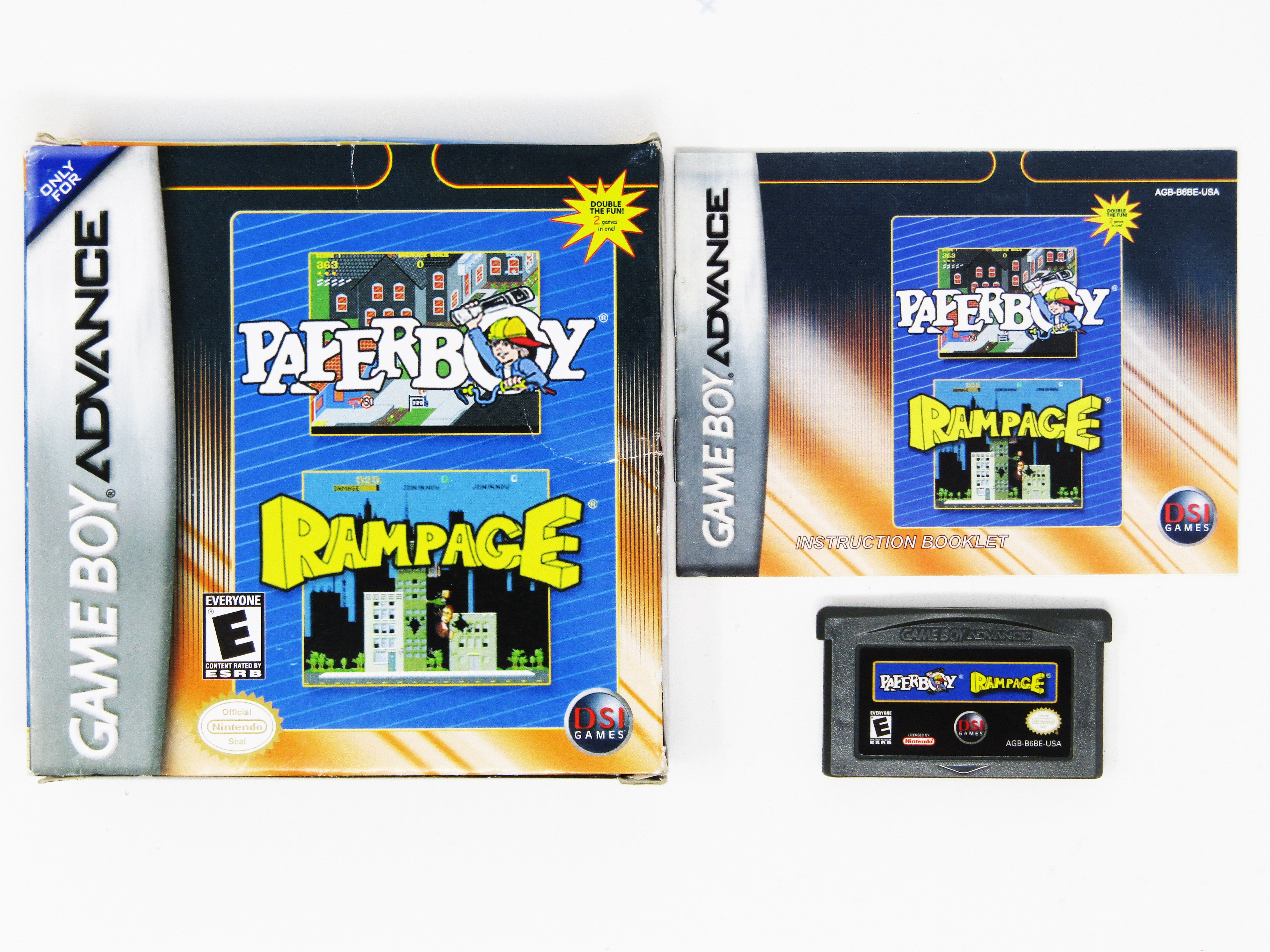 Paperboy & Rampage (Nintendo Game Boy Advance / GBA) – Retro MTL