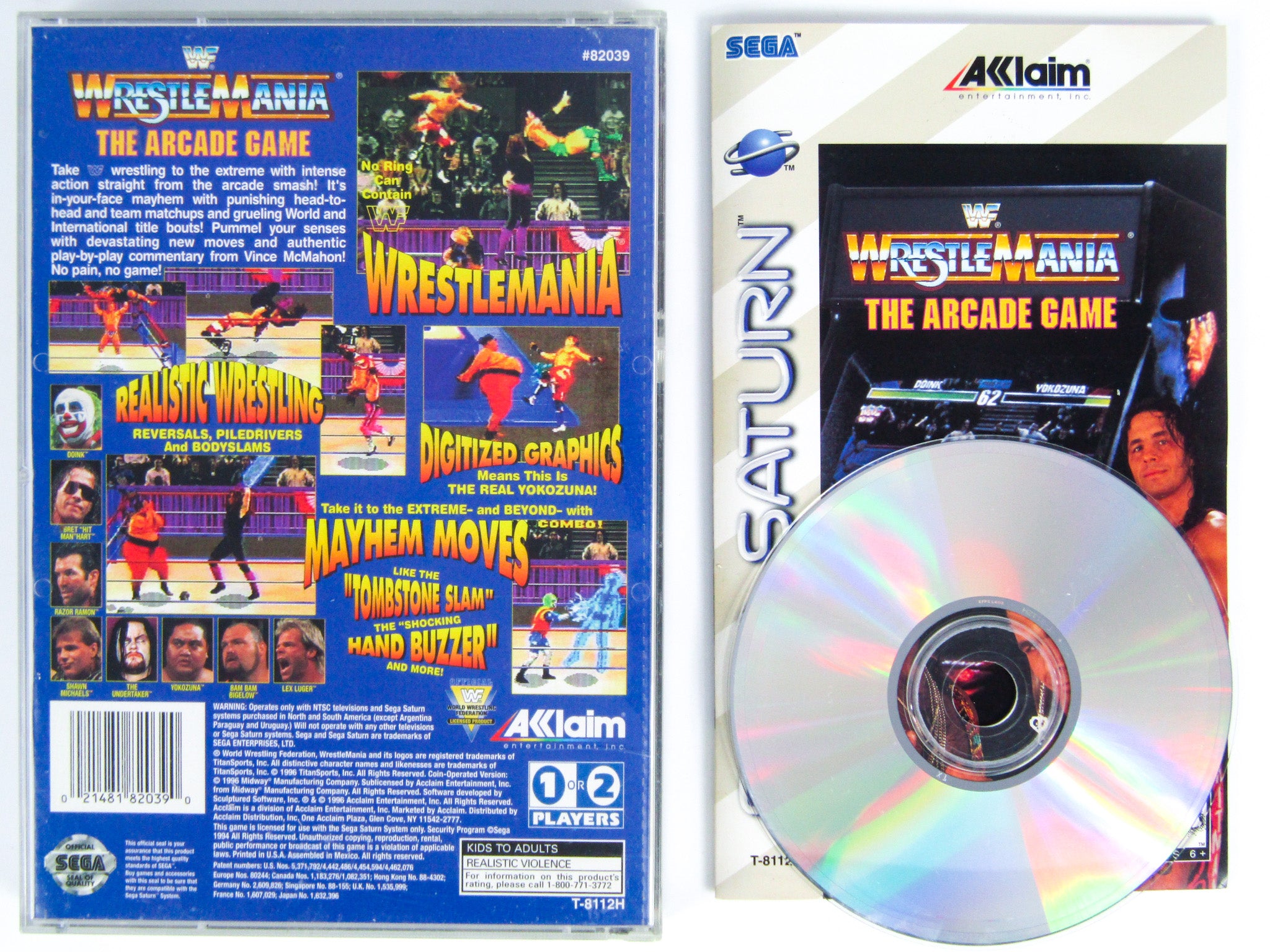 WWF Wrestlemania The Arcade Game (Sega Saturn) – RetroMTL