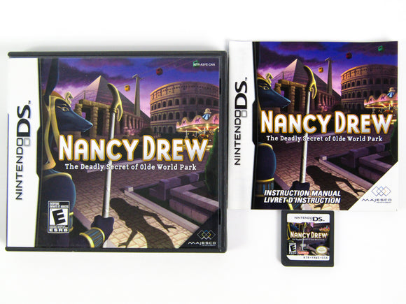 Nancy Drew The Deadly Secret Of Old World Park (Nintendo DS)