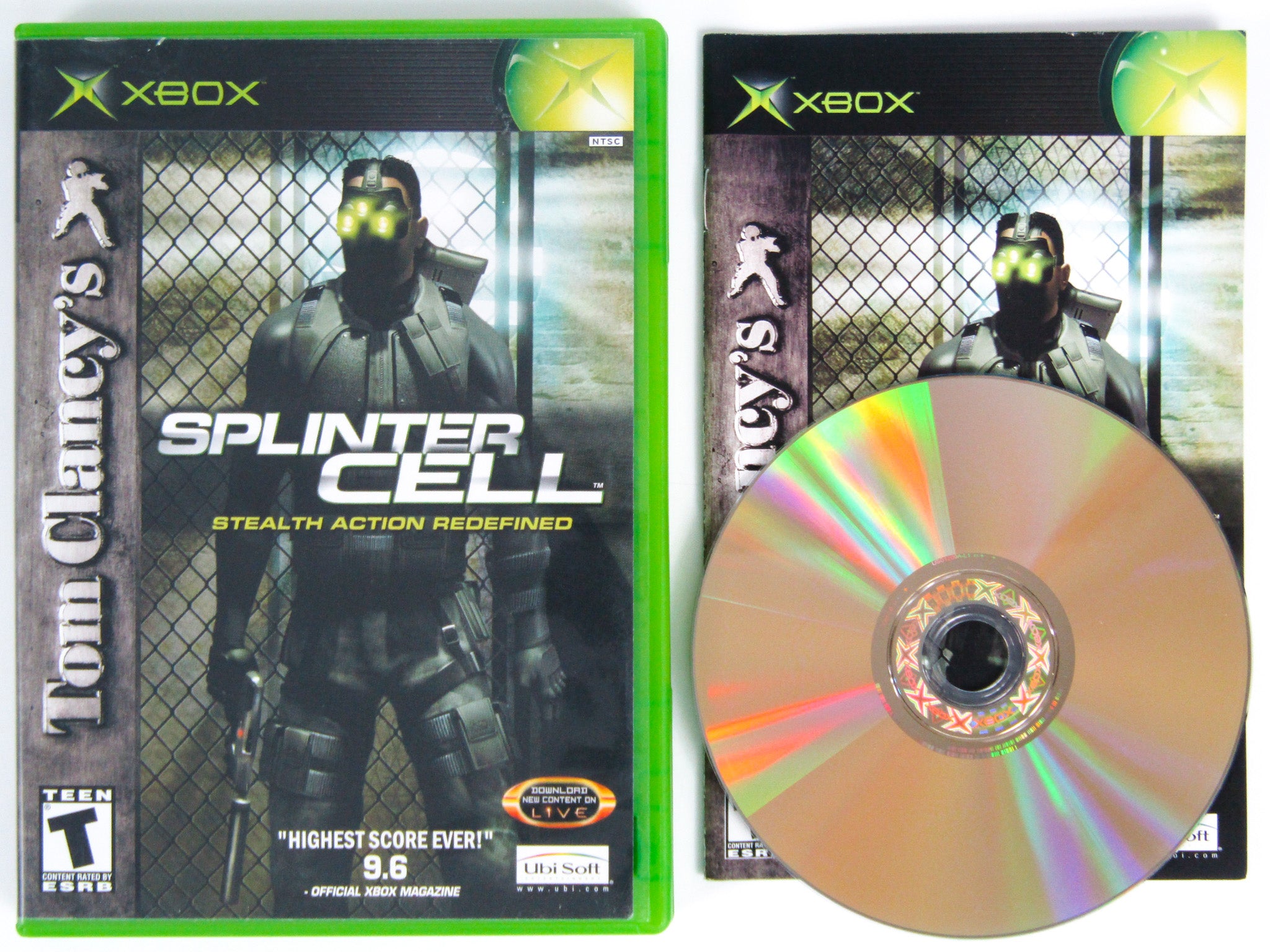 Splinter Cell Game Box Splinter Cell (Xbox) – Retro MTL