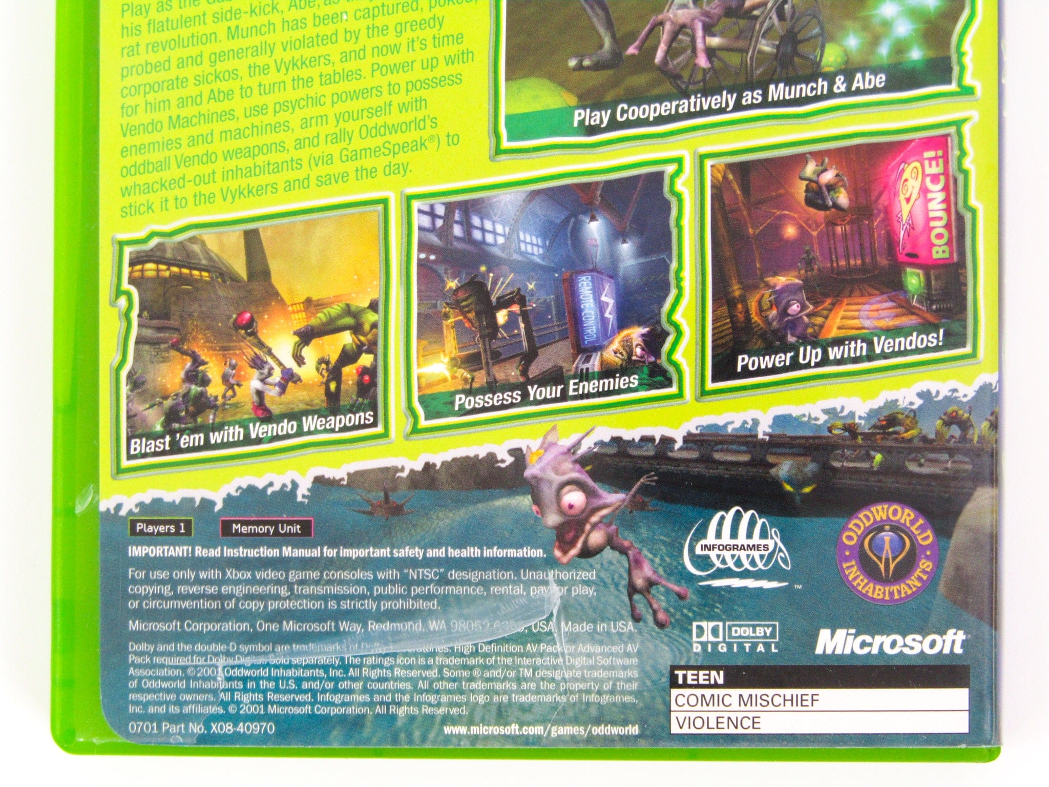 Oddworld Munch's Oddysee (Xbox) - RetroMTL