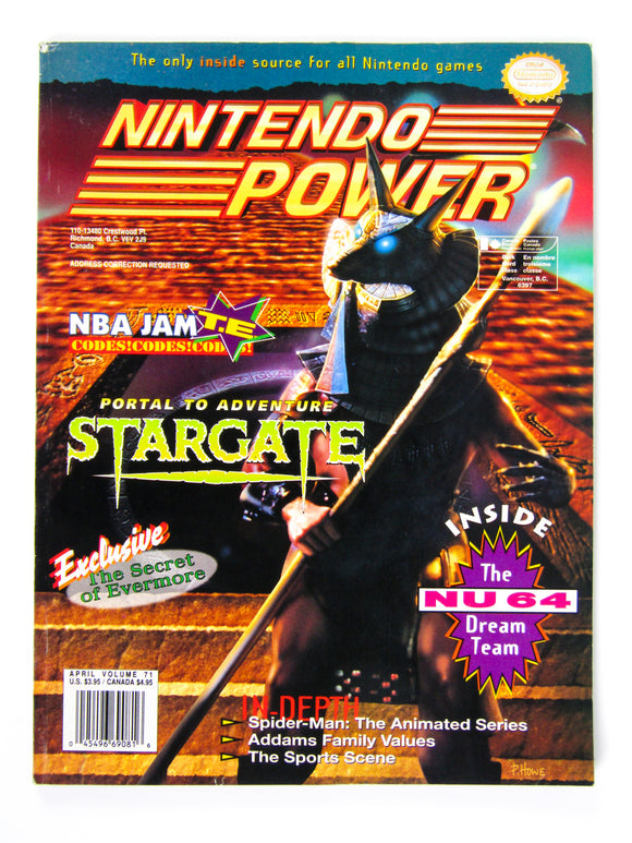 Stargate [Volume 71] [Nintendo Power] (Magazines)