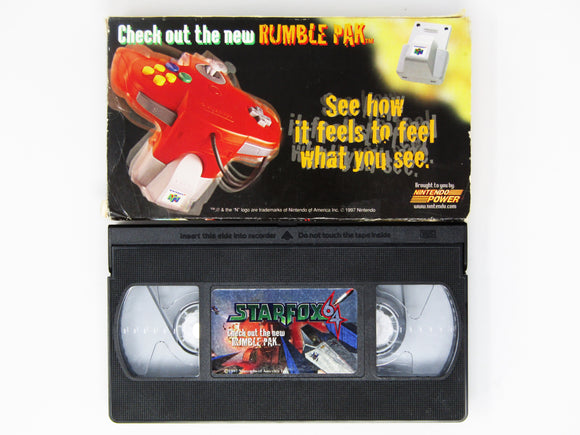 Nintendo 64 Power Star Fox Rumble Pak Launch Date Promo [VHS] (Nintendo 64 / N64)