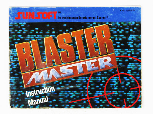 Blaster Master [Manual] (Nintendo / NES)