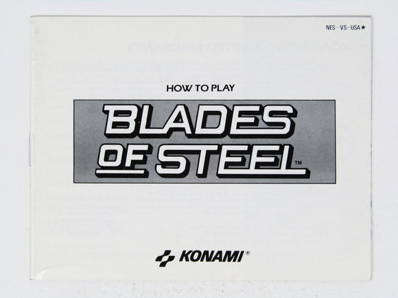 Blades Of Steel [Manual] (Nintendo / NES)