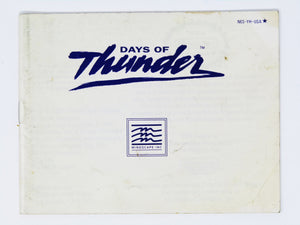 Days Of Thunder [Manual] (Nintendo / NES)