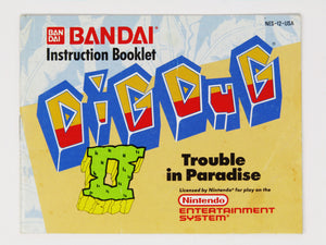 Dig Dug II Trouble In Paradise [Manual] (Nintendo / NES)