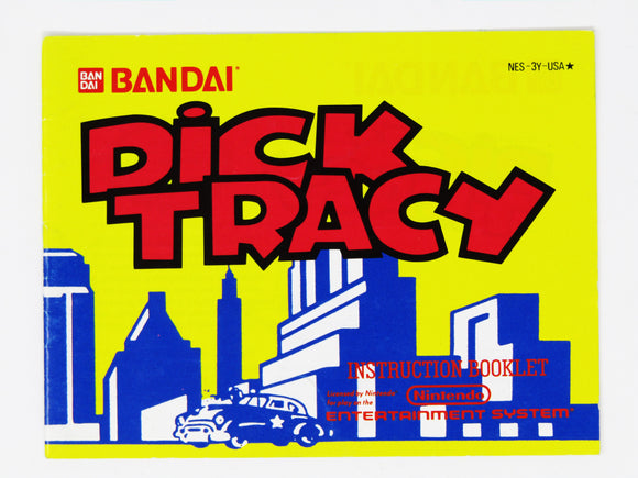 Dick Tracy [Manual] (Nintendo / NES)