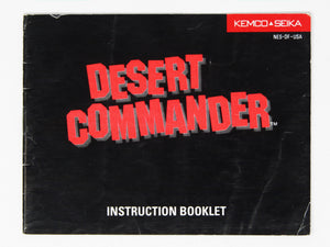 Desert Commander [Manual] (Nintendo / NES)