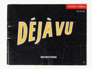 Deja Vu [Manual] (Nintendo / NES)