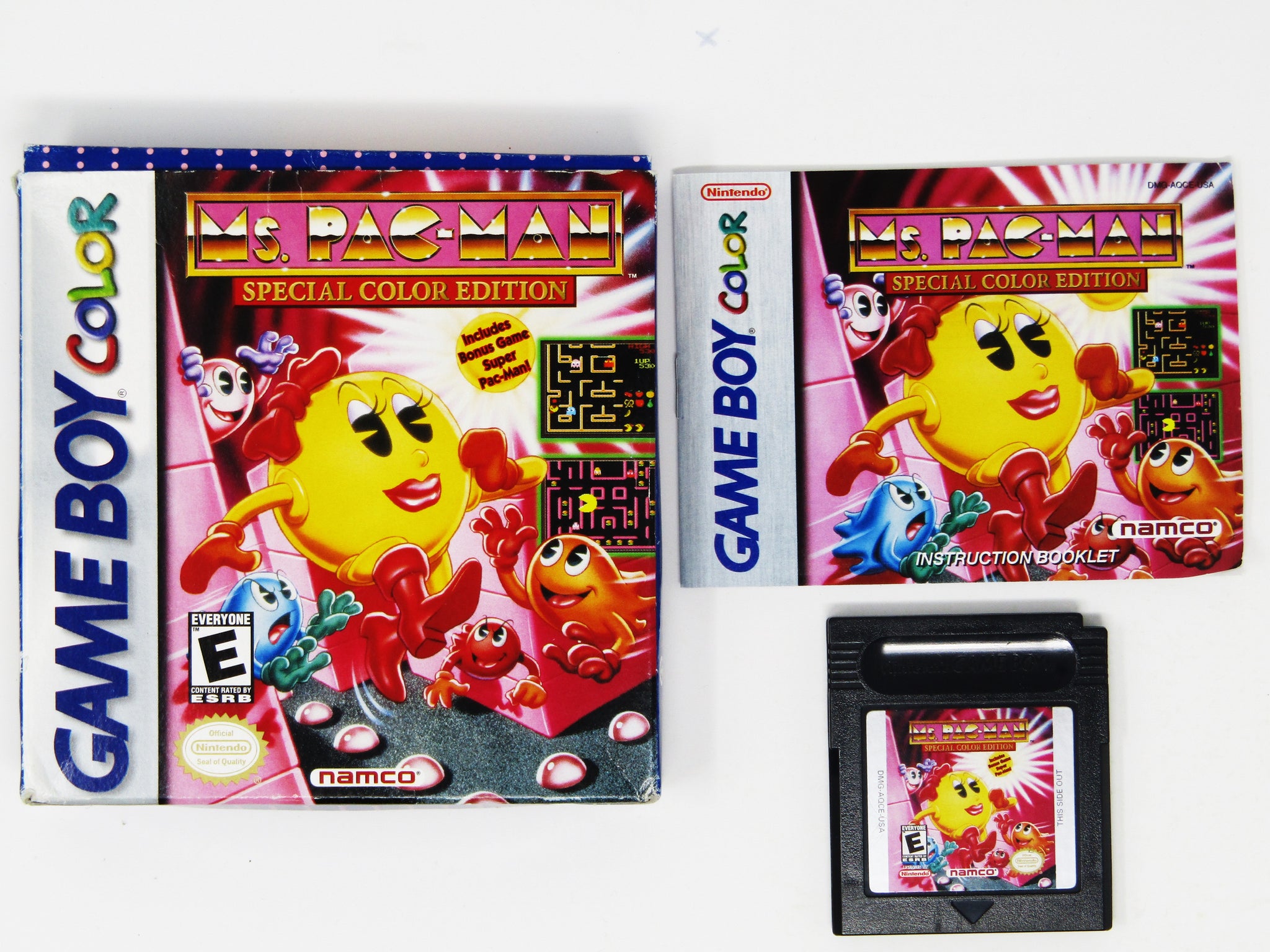 Gameboy Color Pacman Ms. Pac-Man Special Color Edition (Nintendo Game Boy Color / GBC ...