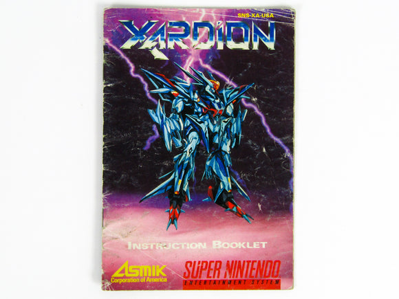 Xardion [Manual] (Super Nintendo / SNES)
