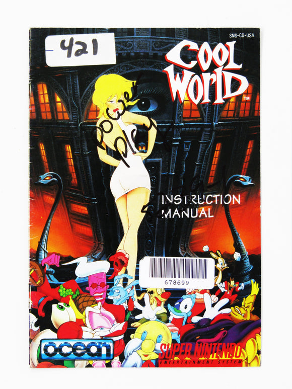 Cool World [Manual] (Super Nintendo / SNES)