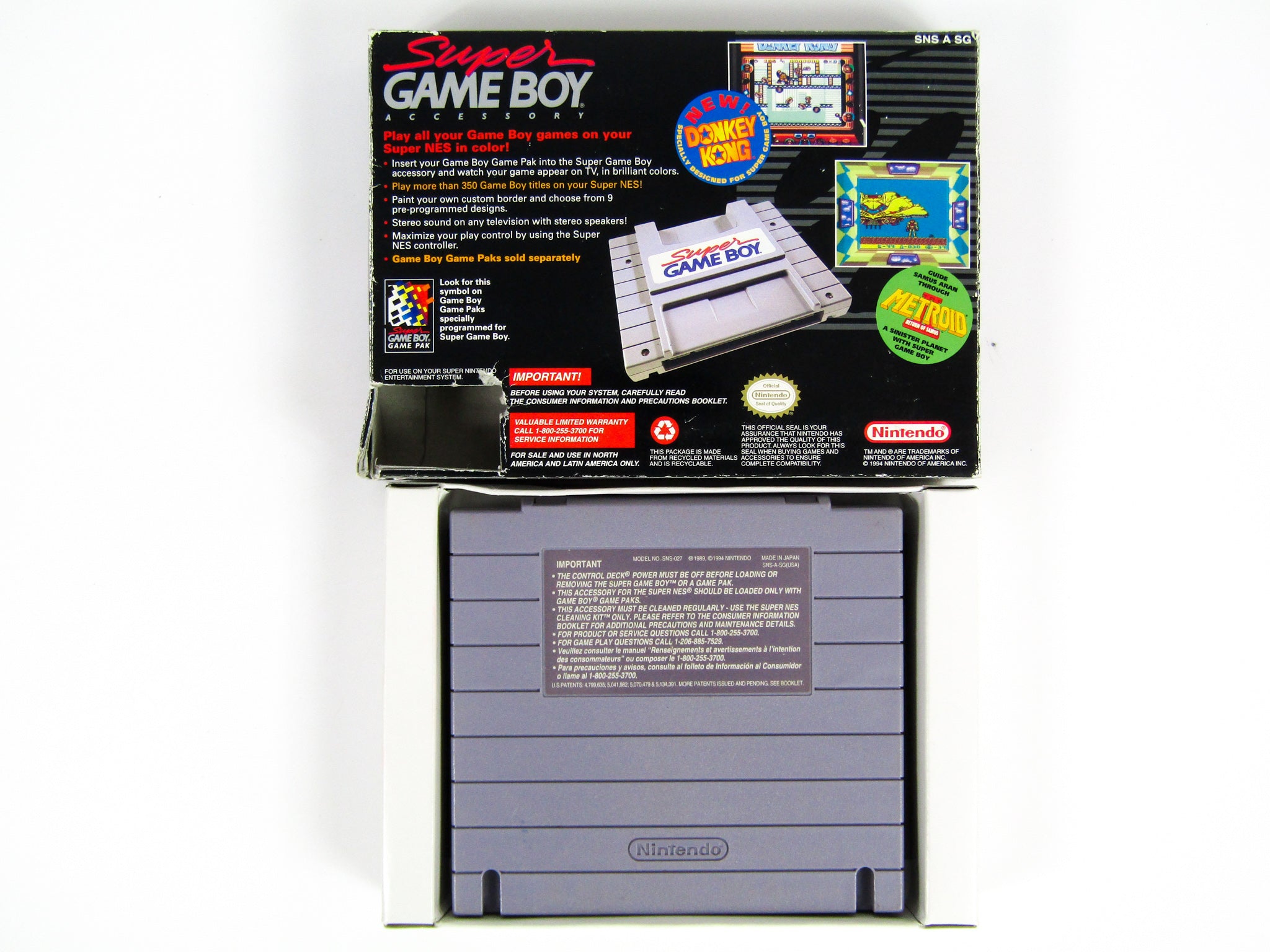 Super Gameboy Box Super Game Boy (Super Nintendo / SNES) – RetroMTL