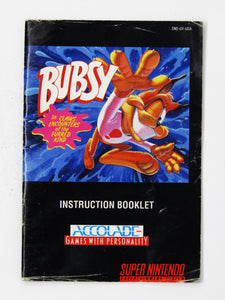 Bubsy [Manual] (Super Nintendo / SNES)