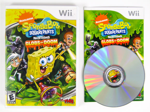 SpongeBob SquarePants Featuring Nicktoons Globs Of Doom (Nintendo Wii)