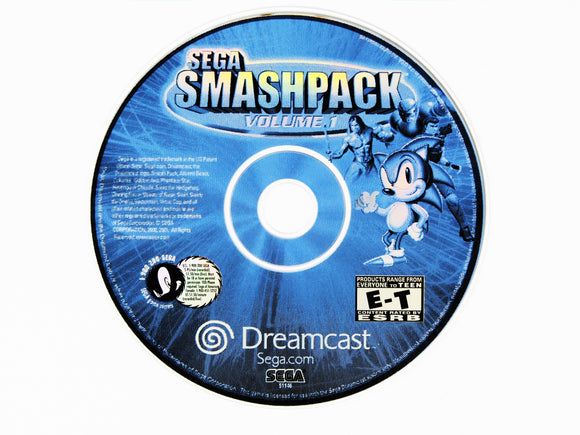 SEGA Smash Pack Volume 1 (Sega Dreamcast)