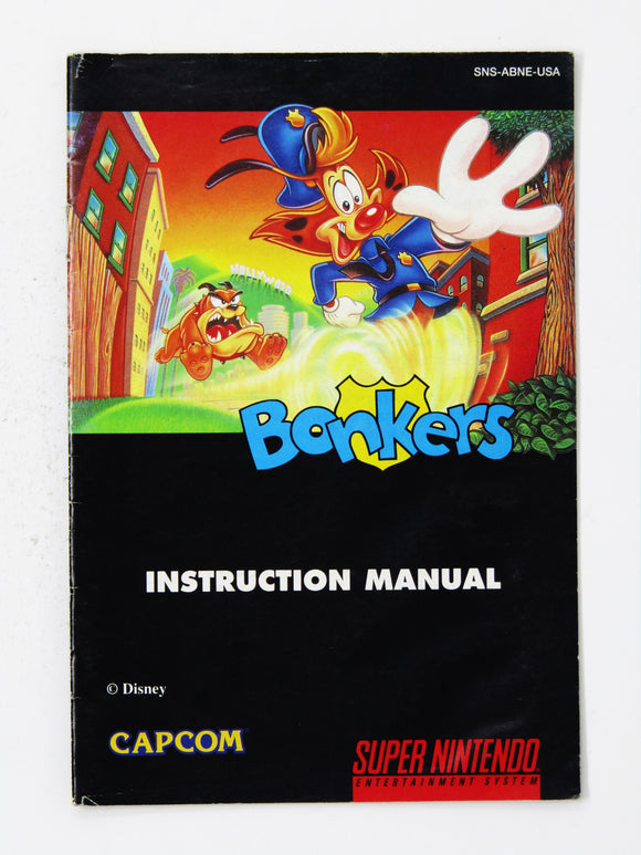 Bonkers [Manual] (Super Nintendo / SNES)