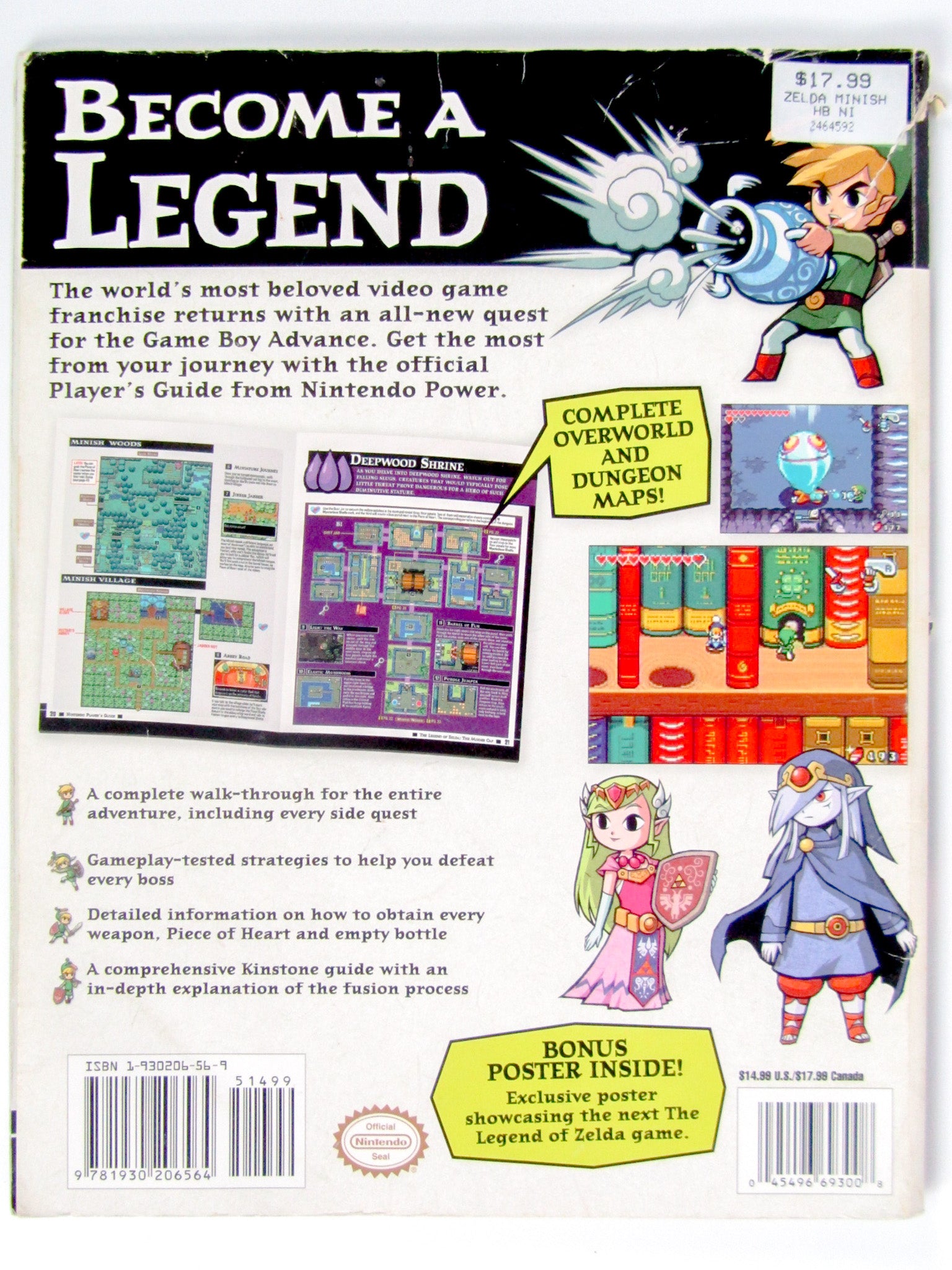 * The Legend of Zelda: fashion Minish Cap Official Player's Guide Nintendo