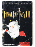 Final Fantasy III 3 [Manual] (Super Nintendo / SNES)