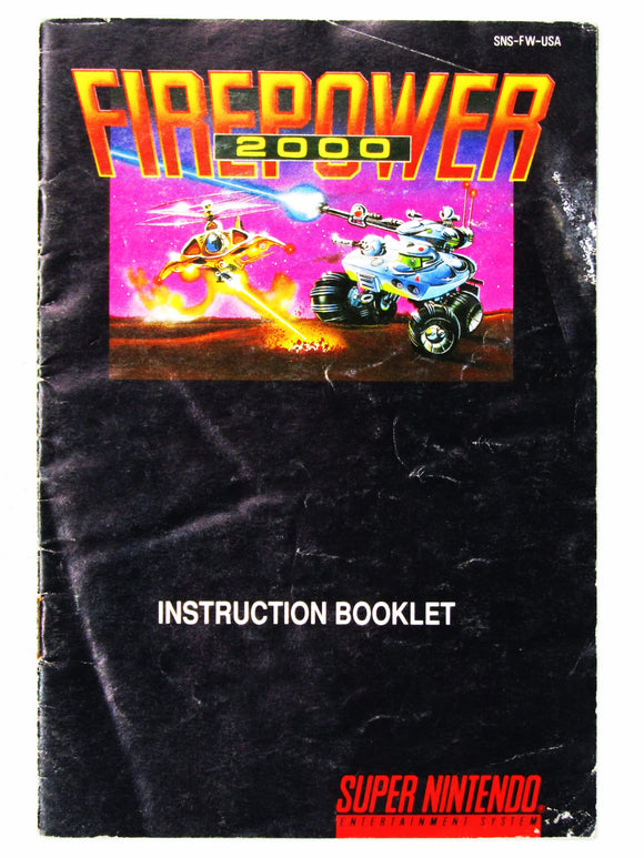 Firepower 2000 [Manual] (Super Nintendo / SNES)