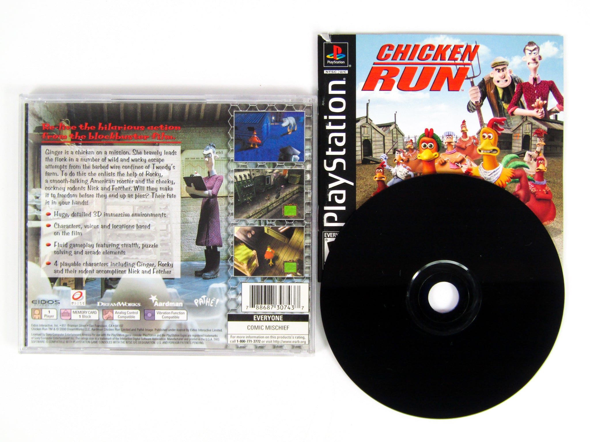 🕹️ Play Retro Games Online: Chicken Run (PS1)