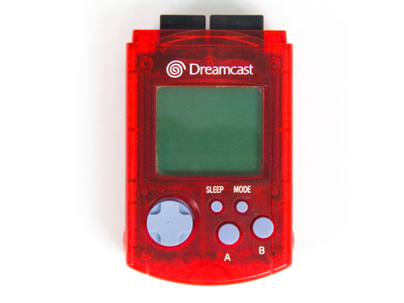 Clear Red Visual Memory Unit [VMU] (Sega Dreamcast)