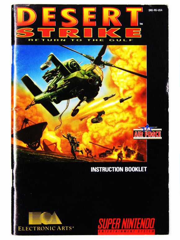 Desert Strike Return To The Gulf [Manual] (Super Nintendo / SNES)