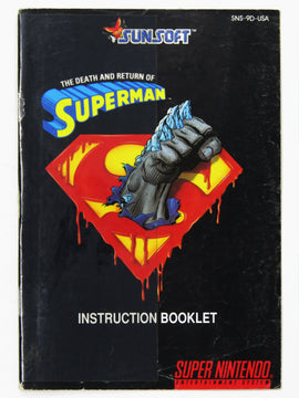 The Death And Return Of Superman [Manual] (Super Nintendo / SNES)