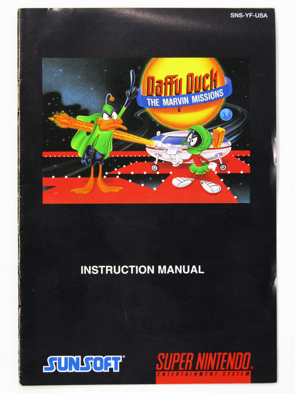 Daffy Duck Marvin Missions [Manual] (Super Nintendo / SNES)