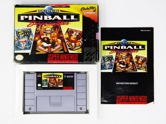 Super Pinball Behind the Mask (Super Nintendo / SNES)