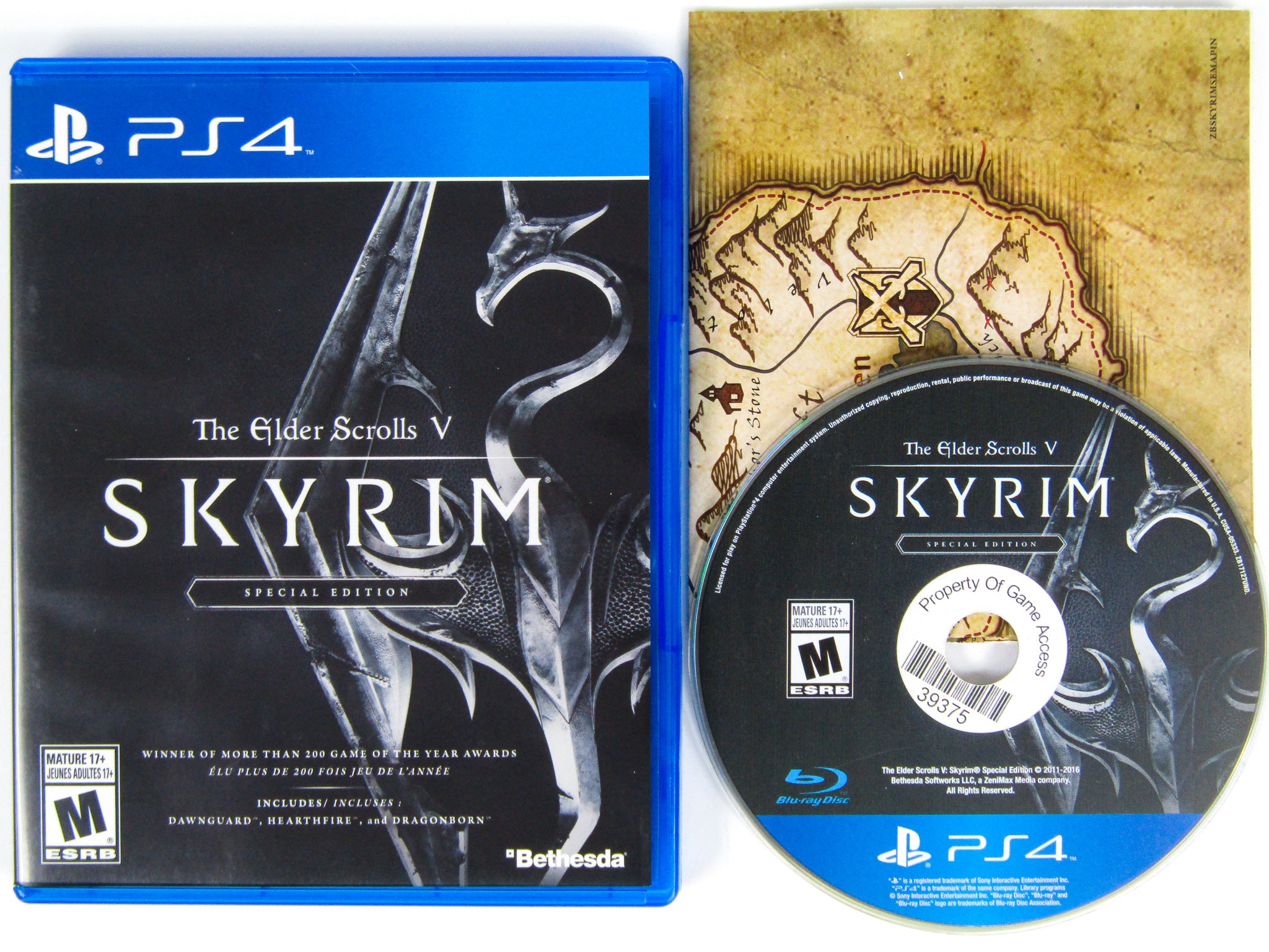 Replacement Case Only for THE ELDER SCROLLS V SKYRIM PlayStation 4 PS4 Box