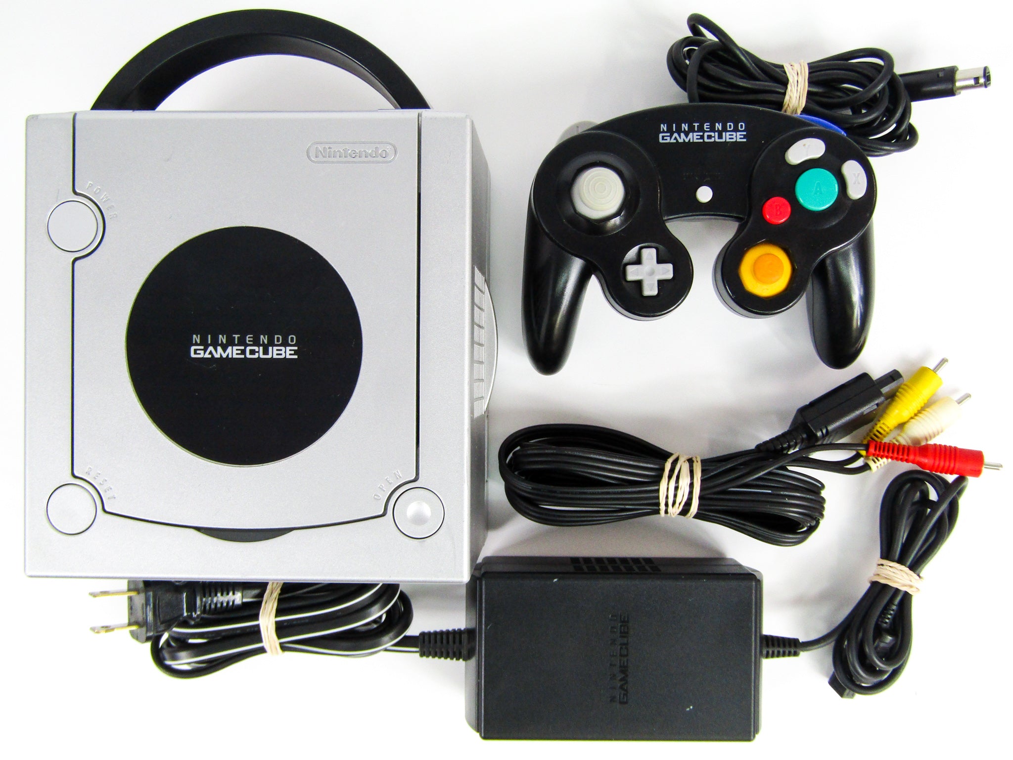 Nintendo GameCube System [DOL-101] Platinum with 1 Unassorted Controll ...