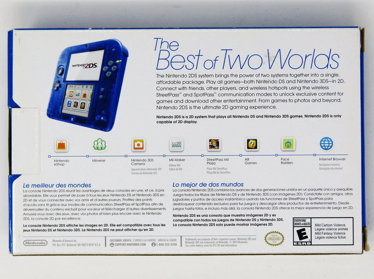 Nintendo 2DS System Crystal Blue – Retro MTL