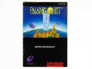 Paladin's Quest [Manual] (Super Nintendo / SNES)