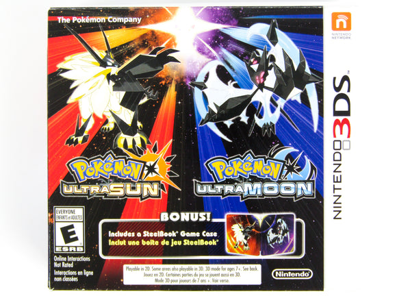 Pokemon Ultra Sun & Pokemon Ultra Moon Dual Pack (Nintendo 3DS)