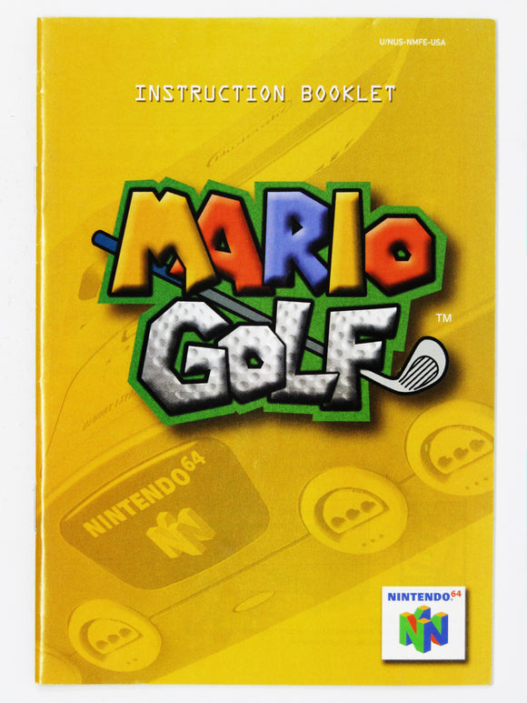 Mario Golf [Manual] (Nintendo 64 / N64)