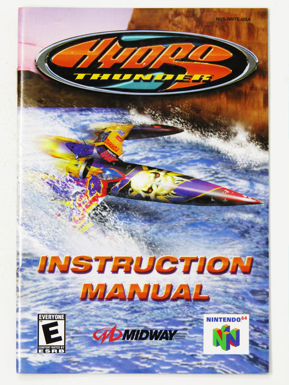 Hydro Thunder [Manual] (Nintendo 64 / N64)