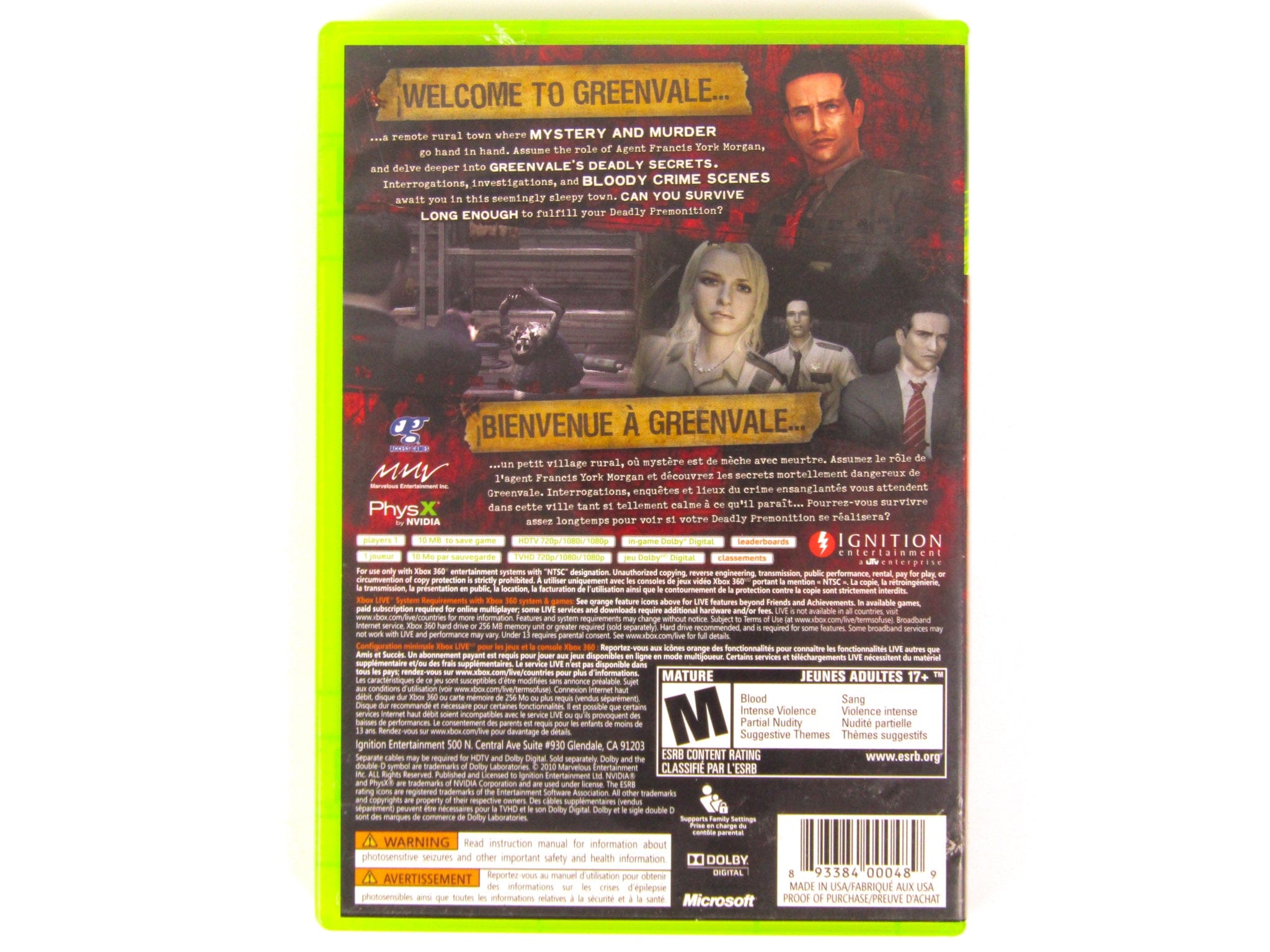 Deadly Premonition (Xbox 360) - RetroMTL