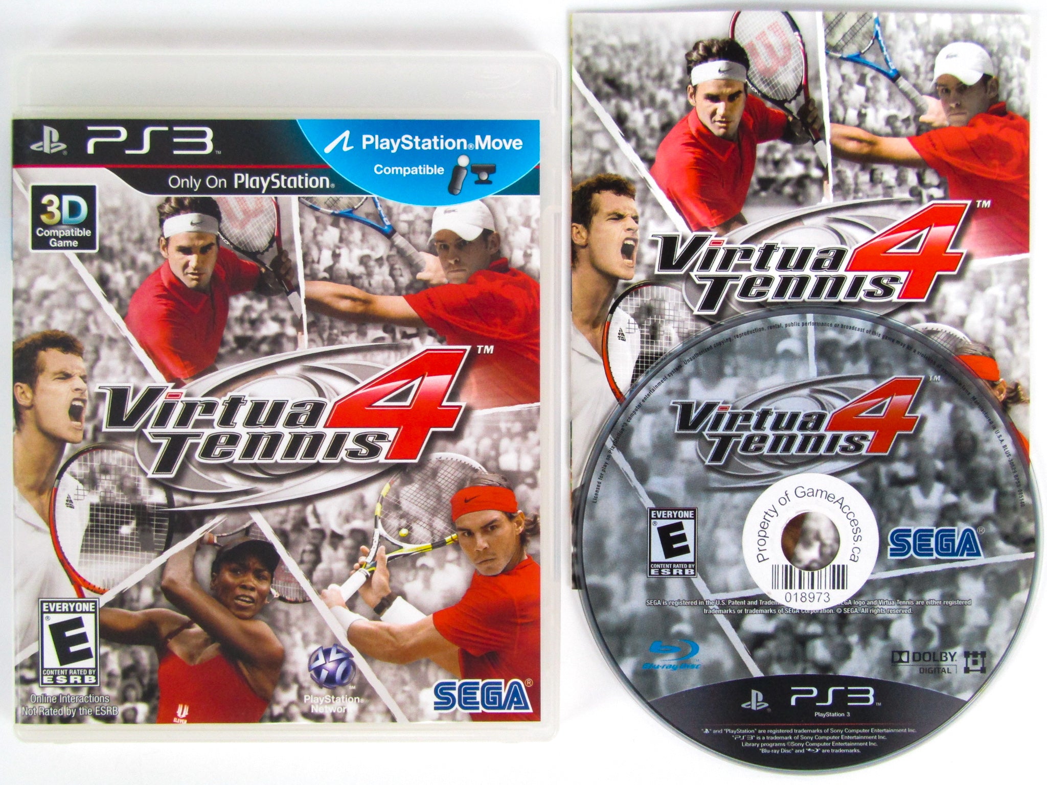 Virtua Tennis 3 - PS3 - Jeu de tennis SEGA - PAL - Complet - Jeux vidéo Virtua Tennis 3 - PS3 - Jeu de tennis SEGA - PAL - Complet - Jeux vidéo