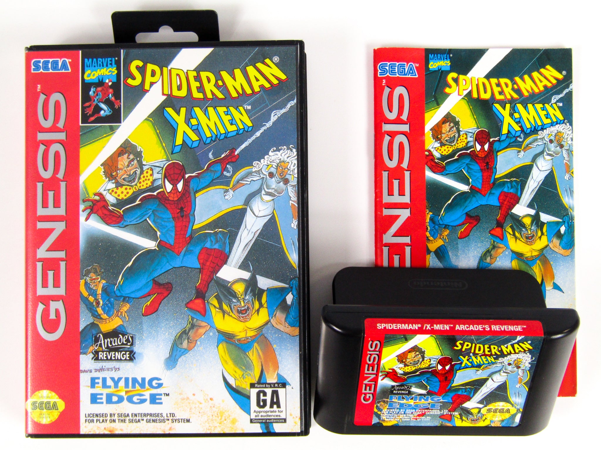 Spiderman X-Men Arcade's 2024 Revenge for Sega Game Gear *Manual Only