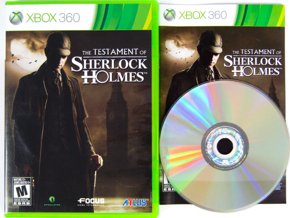 The Testament Of Sherlock Holmes (Xbox 360)