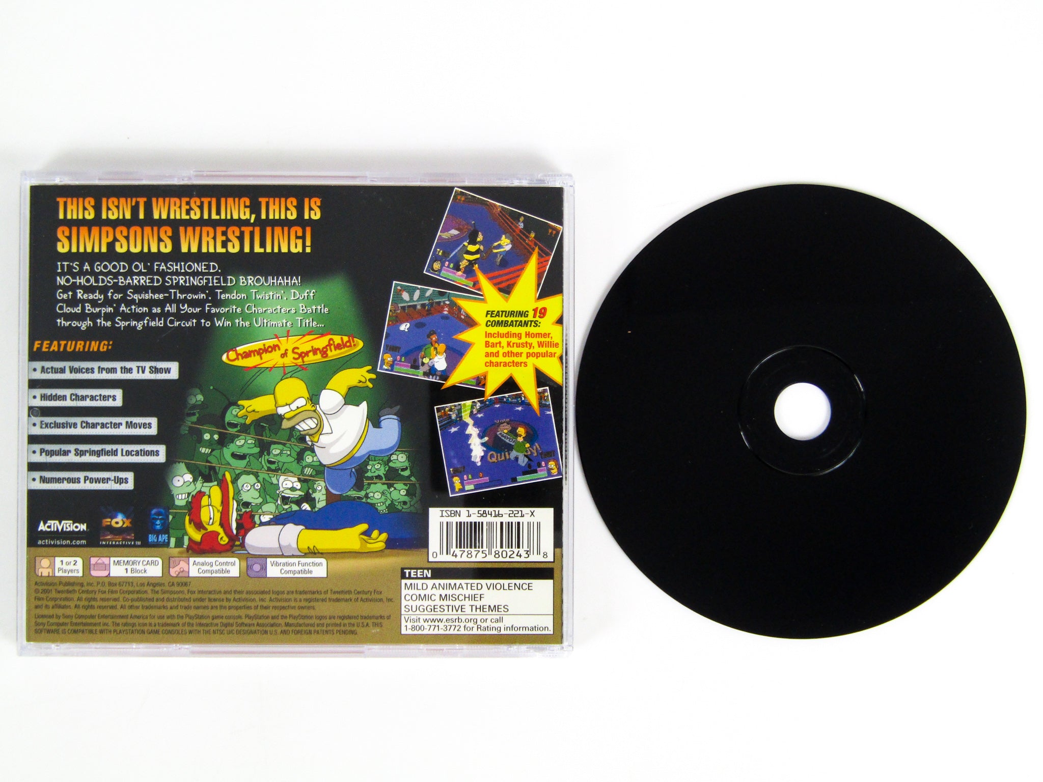 The Simpsons Wrestling (PlayStation / PS1) – Retro MTL