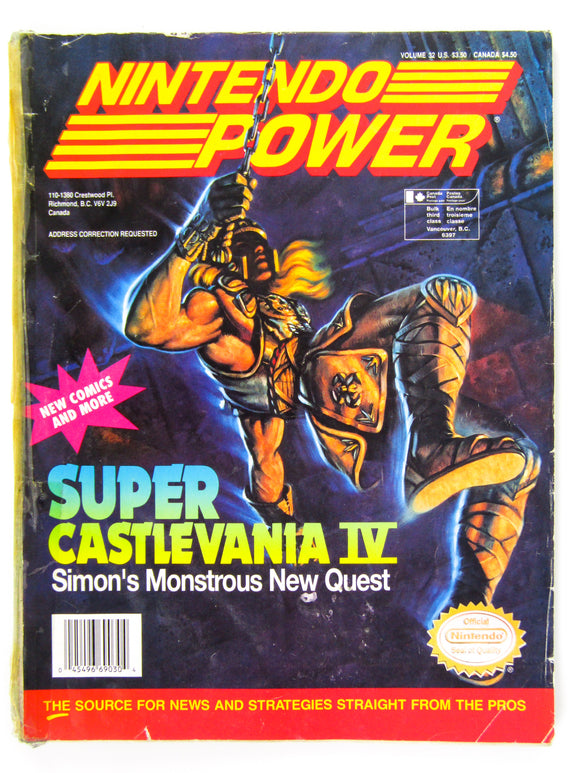 Super Castlevania 4 [Volume 32] [Nintendo Power] (Magazines)