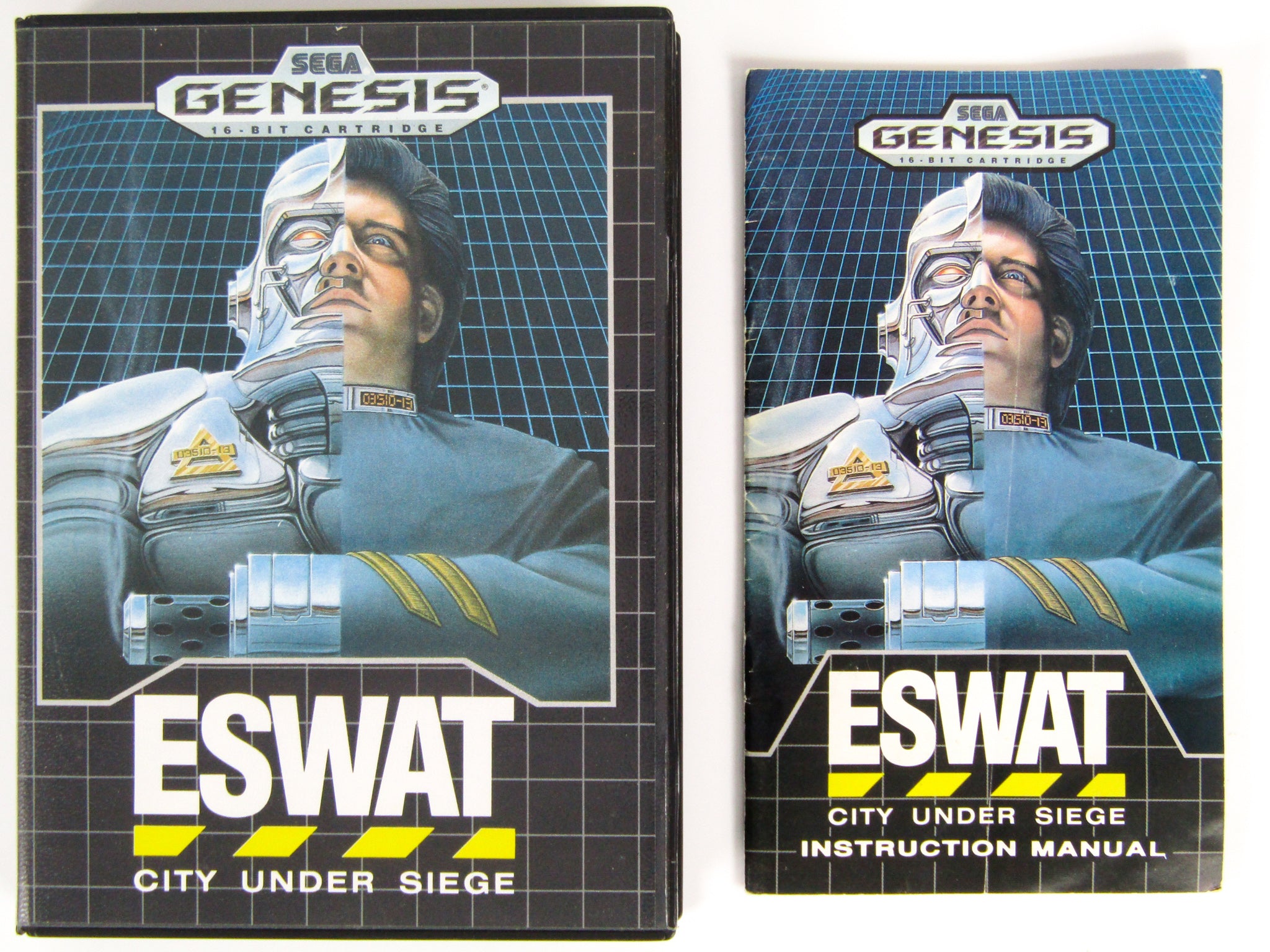 ESWAT (Sega Genesis) high quality - Complete with Game, Case and Manual