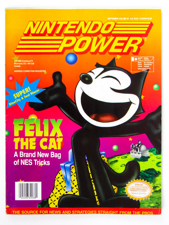 Felix The Cat [Volume 40] [Nintendo Power] (Magazines)