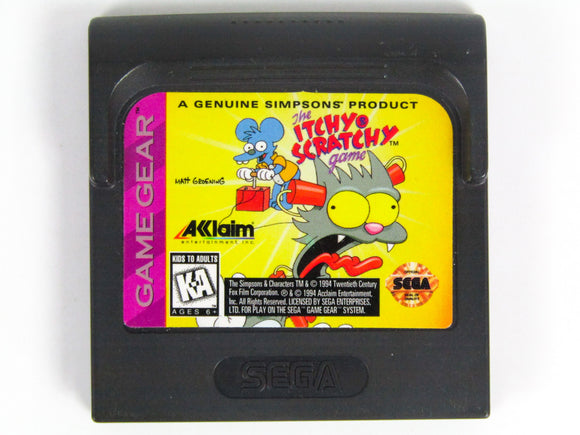 Itchy And Scratchy Game (Sega Game Gear)