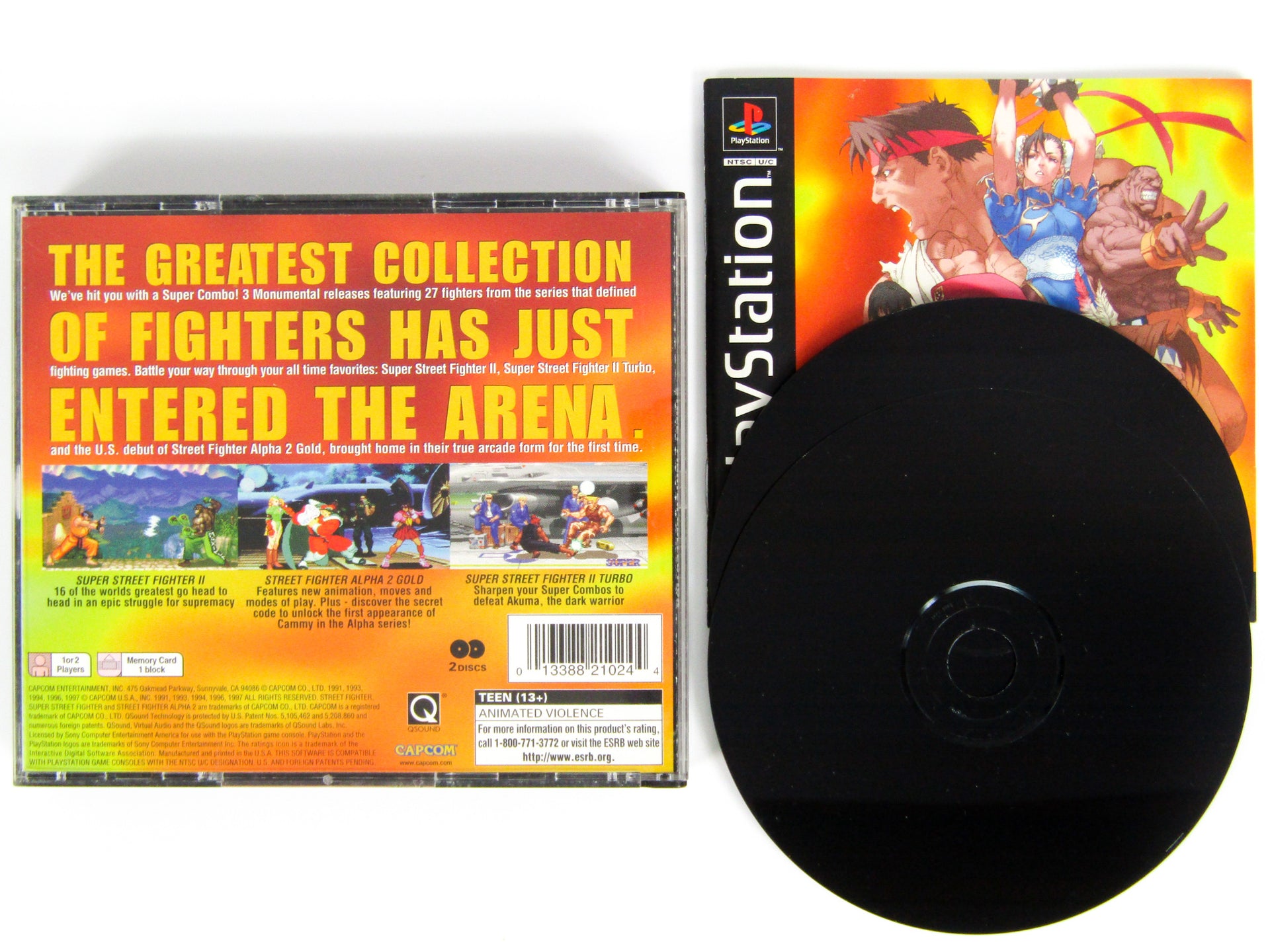 Jaquette Avant officielle Jeu Sony Playstation 1 PS1 Street Fighter Collection