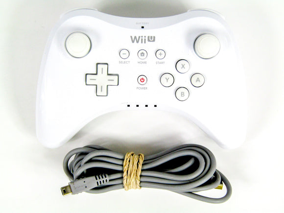 White Wii U Pro Controller (Nintendo Wii U)